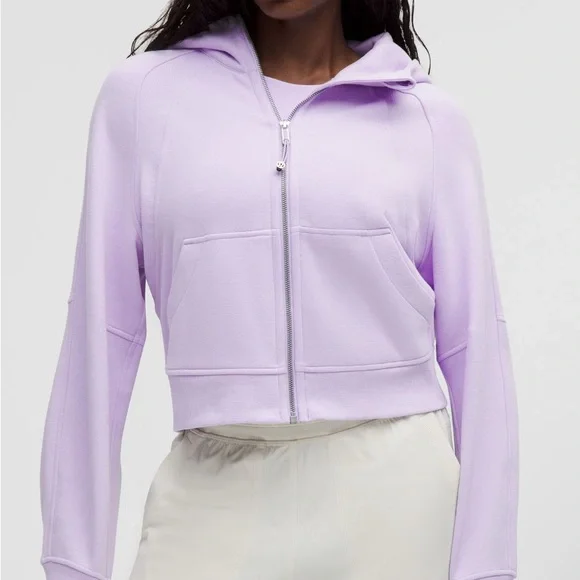 Lavender Frost-Sz XS/S -Lululemon Full Zip Scuba - Picture 2 of 6